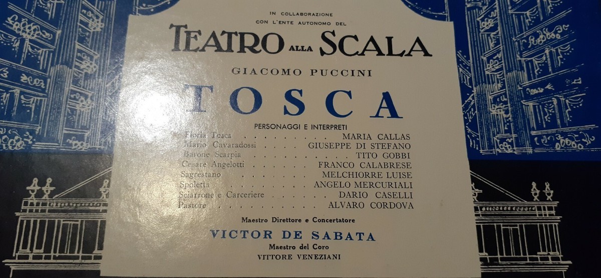 Teatro Alla Scala Maestro Giacomo Puccini TOSCA BoxSet 2 LP