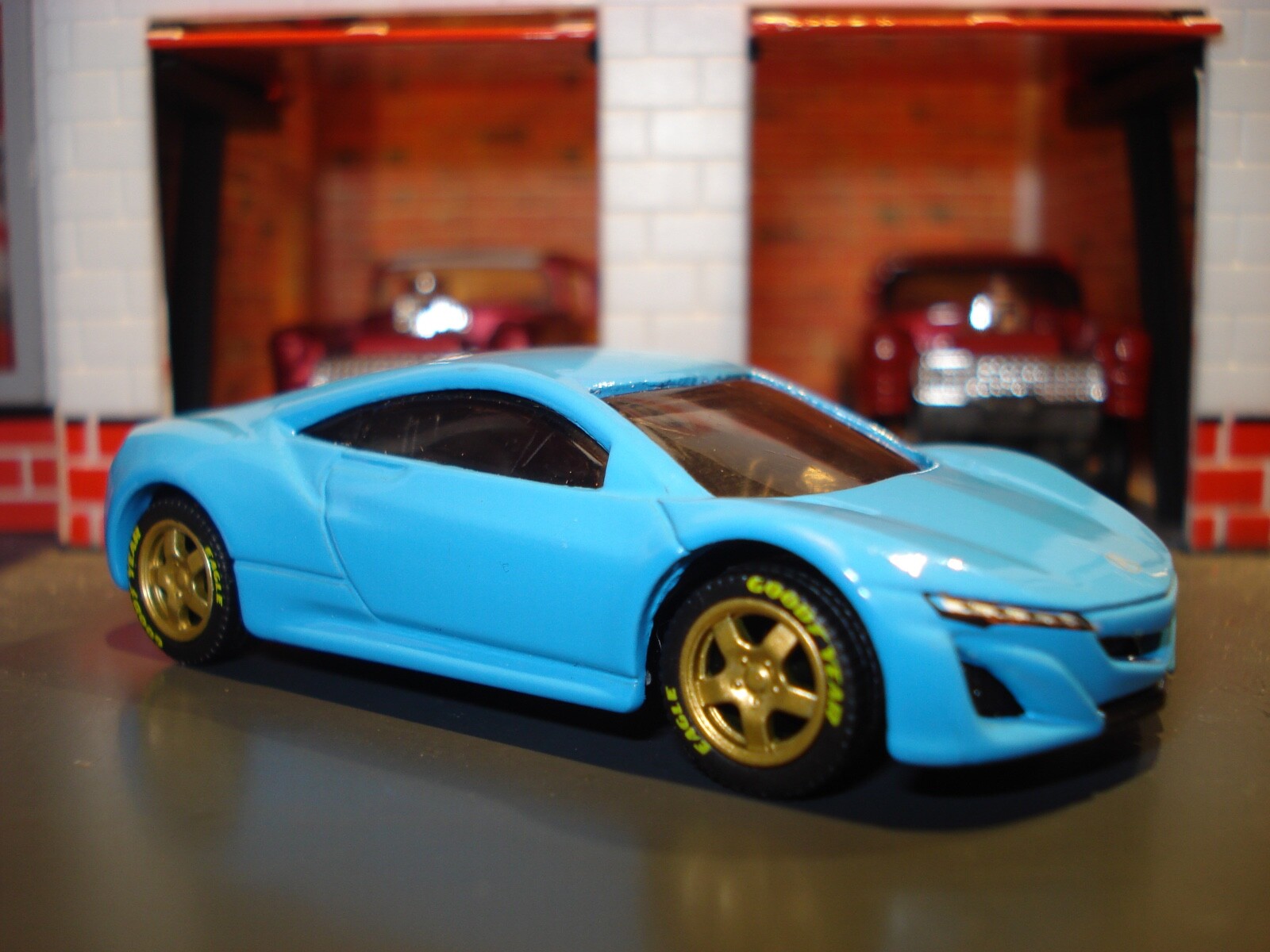 2012 ACURA NSX CONCEPT CUSTOM EDITION 1/64 MB CUSTOM WHEELS AND GOODYEAR TIRES-image