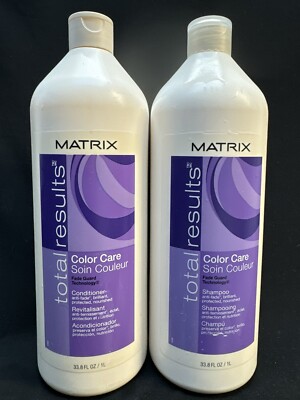 matrix biolage total results color care shampoo & conditioner 33.8oz ea