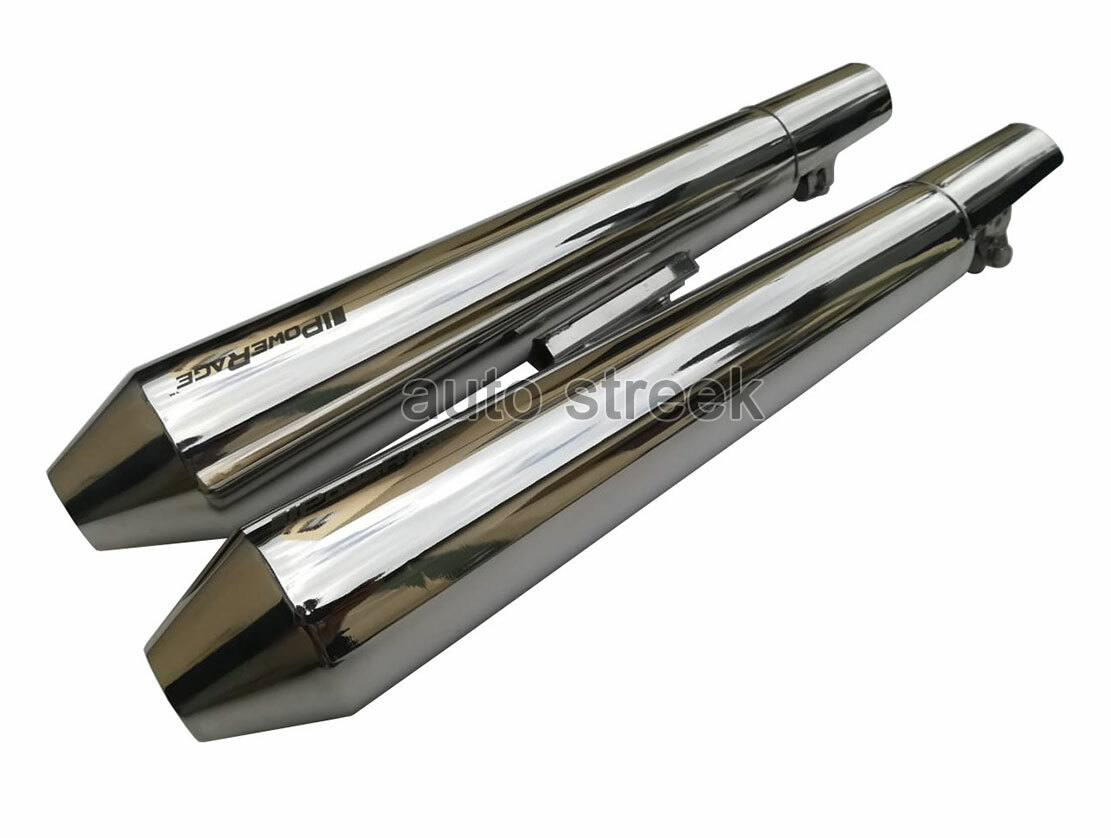 Fit For Royal Enfield Powerage Exhaust Silencer Polished For