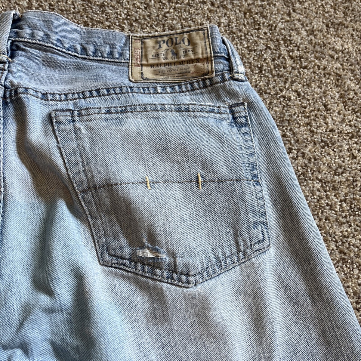 連絡用ページ Polo Ralph Lauren 15941 Jeans Mens 34x32 (34 X 30.5) Straight Leg