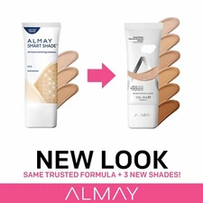 Almay Smart Shade Anti-Aging Skintone Matching Foundation You Choose Many Shades