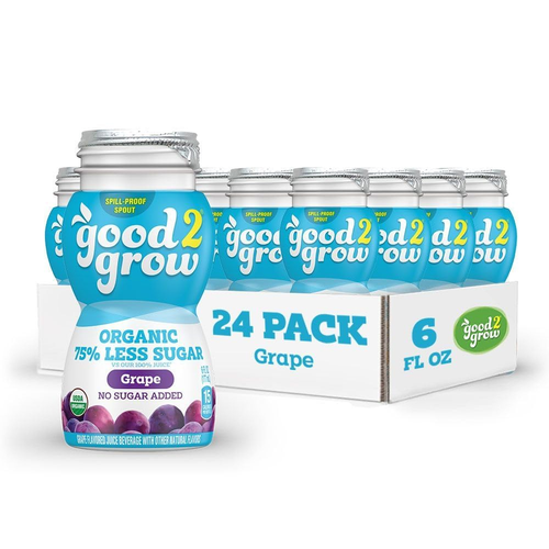 Good2Grow Organic Grape Flavored Juice for Kids - Grape Juice Bottles Bulk 24 Pa - 第 2/12 張圖片