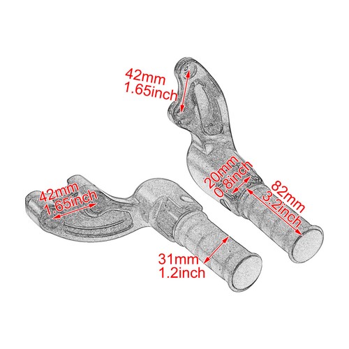 Rear Passenger Foot Pegs Footrest Mount Bracket Fit For Indian Scout 2015-2020 - Picture 3 of 10