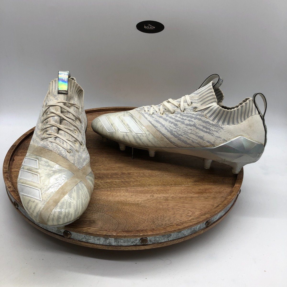 Adidas Adizero 5-Star 7.0 X Primeknit White Gray Cleats (CG4433