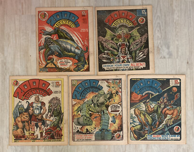 2000AD Tornado Vintage comic Issues 135 136 137 138 139 Judge Dredd ABC Warrior