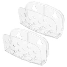 Set of2 Sponge Holder Clear Suction Cups Kitchen Organizer Brand New