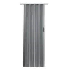 48 x 96 in accordion door vinyl panel scratch resistant double wall satin silver