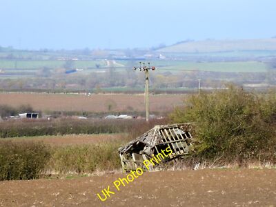 Photo 6x4 Falling Down Slowly Waddesdon An old barn collapsing in this fi c2015