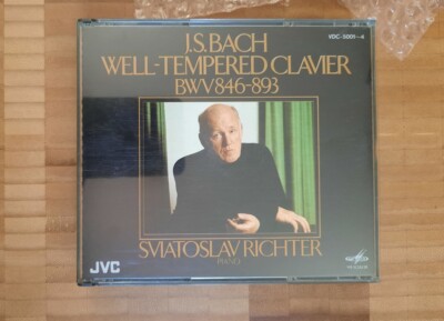 Sviatoslav Richter Bach The Well Tempered Clavier Japan Melodiya JVC VDC-5001-4
