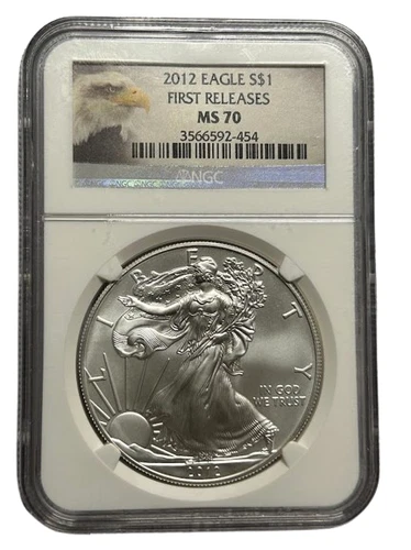 NGC 2012 MS70 American Silver Eagle First Releases S$1 Top Pop 3566592-454