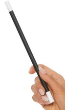 Magic Wand Prop Magician Costume Black White 10" Long 996430