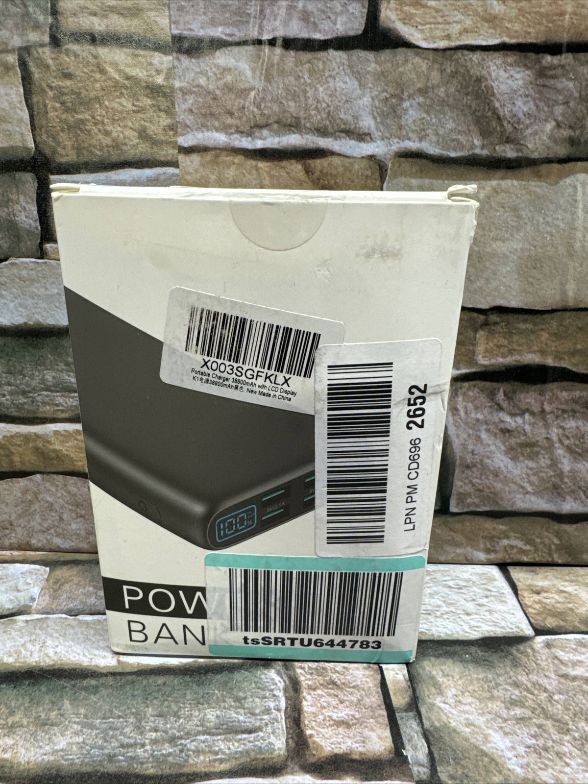 Portable Charger With Lcd Display Power Bank Rohs 38,800 MaH-image