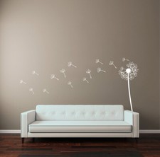 Flower Dandelion Wall Art Stickers Butterflies Vinyl Decals Home Graphics decor