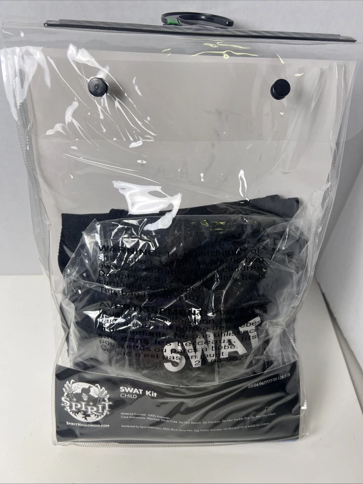 Spirit of Halloween Swat Kit Disfraz Completo Niño Grande 12-14 Foto 4 de 4