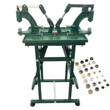 Manual Button Machine Two Station Grommet Snap Press Machine with Foot Press