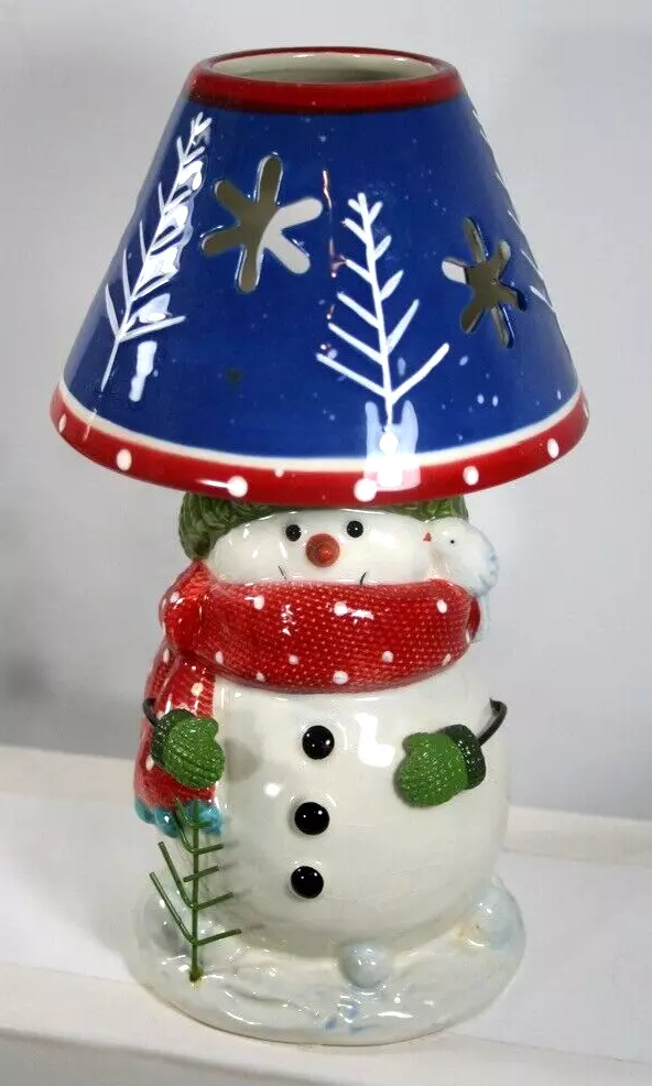 Snowman tea light holder deals