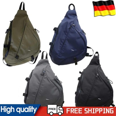 Unisex Zipper Crossbody Bag Multifunctional Large Capacity Travel Hiking Daypack