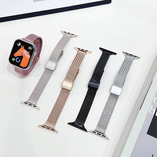 Strap Magnetic Stainless Steel Wristband for Apple Watch iWatch Ultra 9 8 7 6 SE - 第 1/16 張圖片