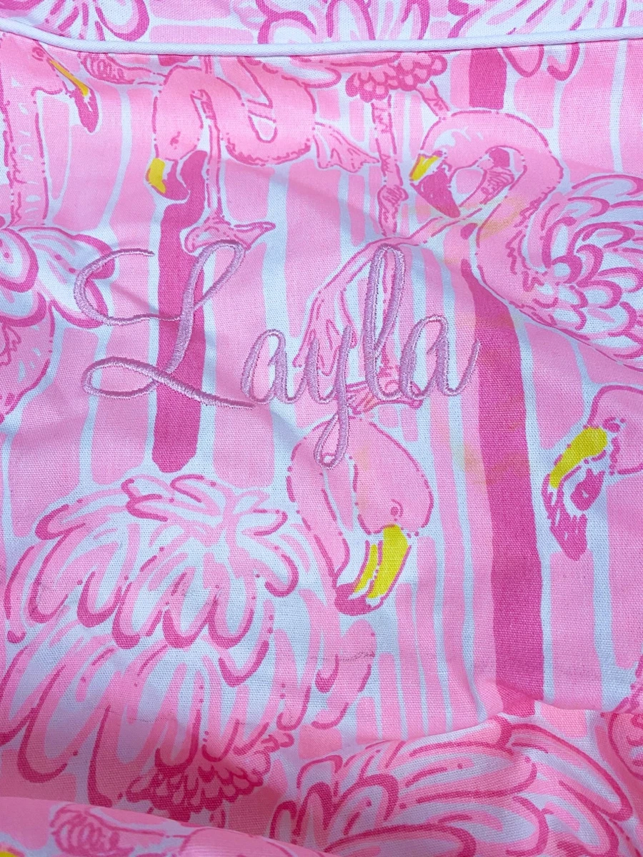 Lilly Pulitzer Pottery Barn Kids Pink Flamingo Print Anywhere
