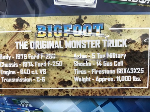 Ford F250 MONSTER TRUCK 1974 + GOOSENECK TRAILER, Greenlight 1:64 - Picture 5 of 5