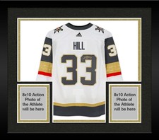 Framed Adin Hill Golden Knights Signed Adidas Authentic Jersey w/Final Patch
