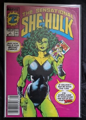 Sensational She-Hulk # 1 - With Ultra Rare Promotional Card - (NM-) - Marvel