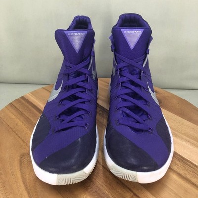 Nike Hyperdunk 2015 Purple Silver Basketball Shoes Mens Size 