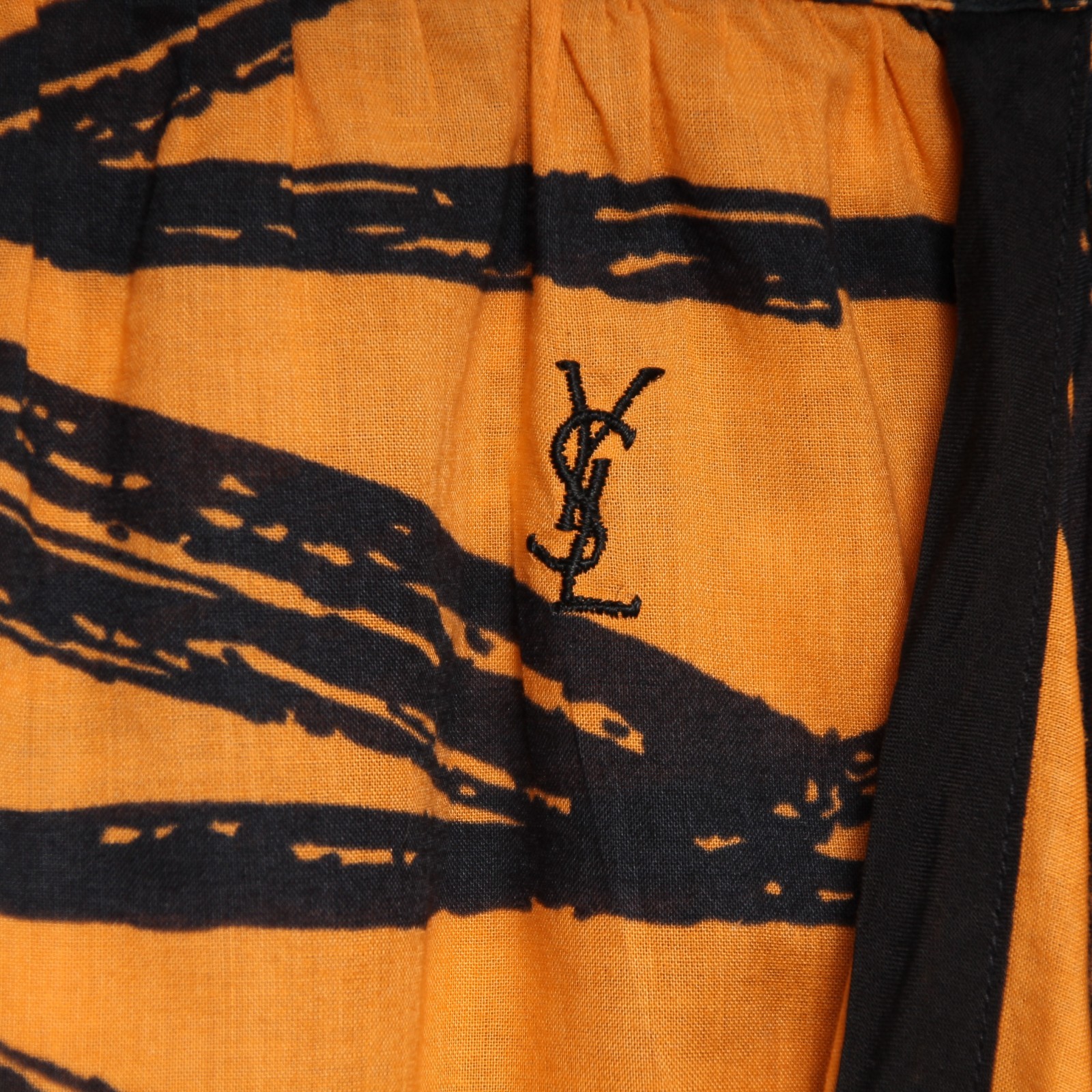 Gonna YVES SAINT LAURENT tg. 46 Usato34) (SA2834)e Aranc Donnage