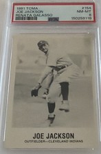 1981 TCMA RENATA GALASSO #154 SHOELESS JOE JACKSON GRADED PSA 8 LOW POP 8