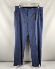 Banana Republic Pants Womens 12P Blue Wool Logan Petite Trousers 32x30 NWT