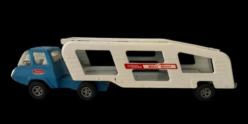 VINTAGE PRESSED STEEL TONKA MOTOR MOVER CAR CARRIER & TRUCK