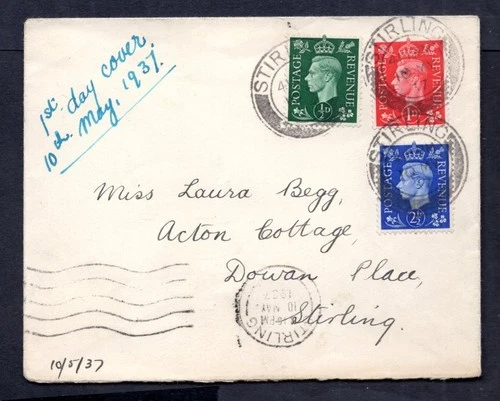 GB - 1937 KGVI Definitives First Day Cover