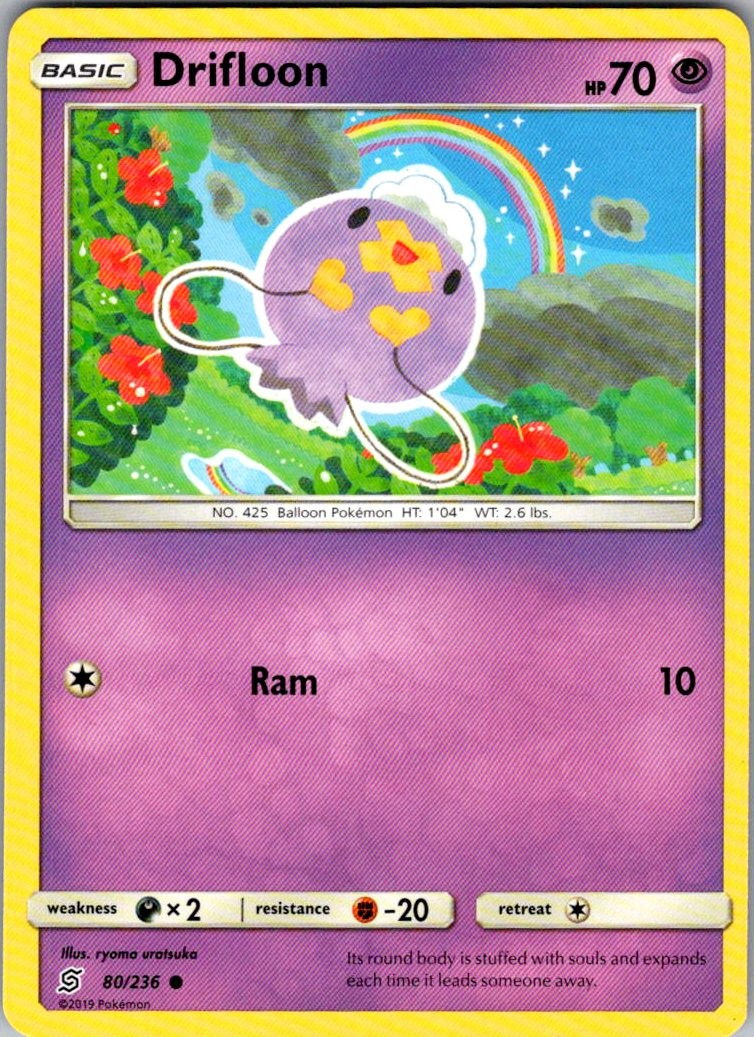 Drifloon Unified Minds 80/236 Common Pokemon Near Mint