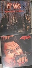 Thrash Metal Color Vinyl Lot Anthrax And At War