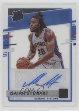 2020-21 Panini Clearly Donruss Rated Rookie Isaiah Stewart #RRA-ISW Auto 0g27