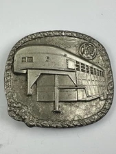 Vintage Keifer Built Inc Kanawha Iowa Livestock Trailer Spec-Cast Belt Buckle
