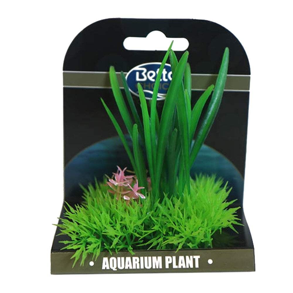Betta Choice Mini Aquarium Fish Tank Plant Mat Decor - Green Vallis