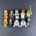 Lego Star Wars Mini Fig Minifigures Lot Of 10 Authentic
