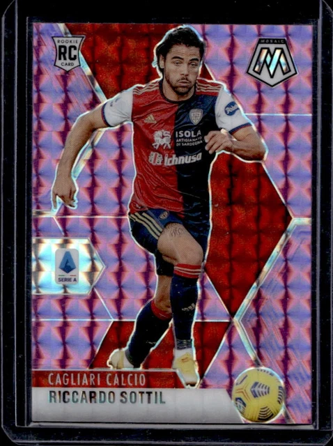 2020-21 Panini Mosaic Serie A Riccardo Sottil RC Mosaic Purple Rookie #/49