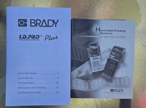 Brady I.D.Pro Plus Drahtmarker Etikettendrucker + Etui, Netzteil, Handbuch, Etikett - Bild 3 von 8