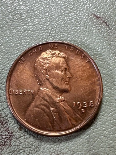1938 D Lincoln Wheat Cent Better Condition Denver Mint BU