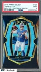 2018 Select Die-Cut Light Blue Prizm #139 Josh Allen Bills RC Rookie /99 PSA 9