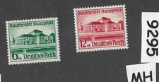 MH set Sc B121-122 / 1938 Germany Third Reich era / Saar / Culture Fund   #9295
