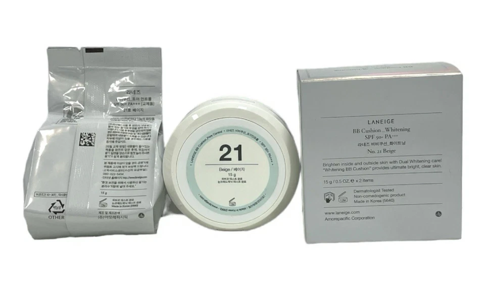 LANEIGE BB Cushion Whitening SPF50+/PA+++ Shade No.21 Beige - Image 2 of 3