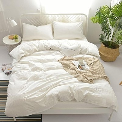 100% Washed Cotton Duvet Cover Bedding Set, Healthy,Luxurious, Comfortable,