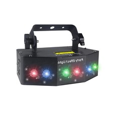 Disco Party Lights,Dj Laser Lights RGB Sound Activated,Master-Slave Scan Ligh...