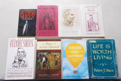 8 FULTON SHEEN # MIXED LOT HC PB TRADE PB PASSION OF WISDOM WORTH LIVING MARRIED