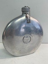 Vtg Universal Round Aluminum Flask Canteen Landers Frary Clark USA GR8 Cond.