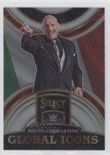 2023 Panini Select WWE Global Icons Silver Prizm Bruno Sammartino #6 HOF 17tq